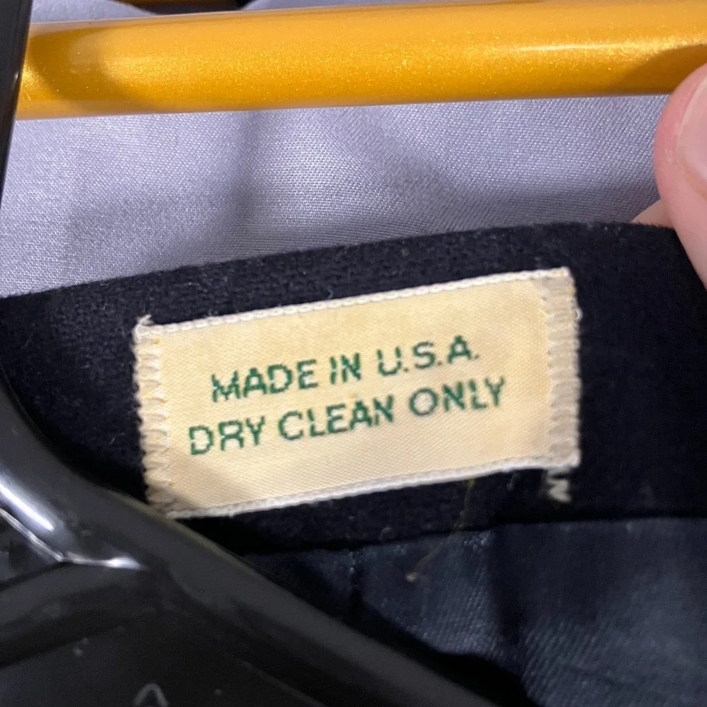 L.L. Bean Men's 50 Regular Wool Blazer Sport Coat Made in USA‎ Black